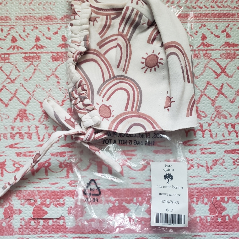 Kate Quinn 6-12 months ruffle bonnet NWT
